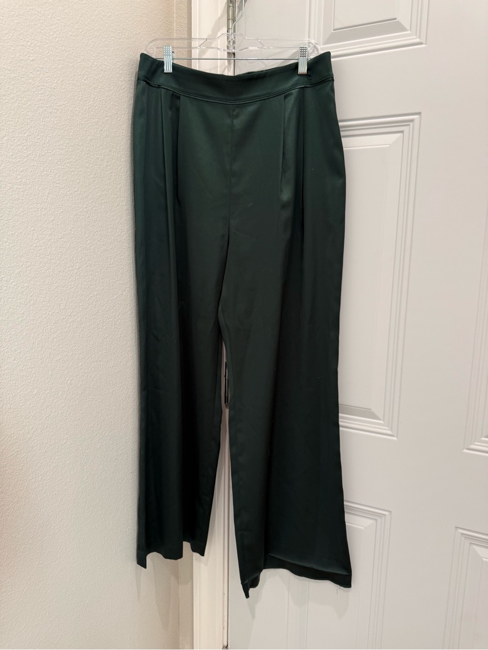 Gianni Bini Forest Green Wide-Leg Dress Pants